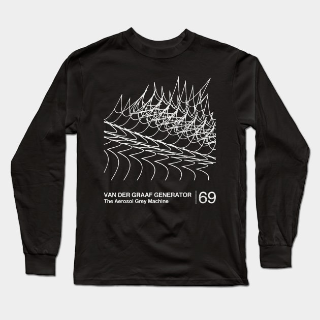 Van der Graaf Generator / Minimalist Graphic Artwork Fan Design Long Sleeve T-Shirt by saudade